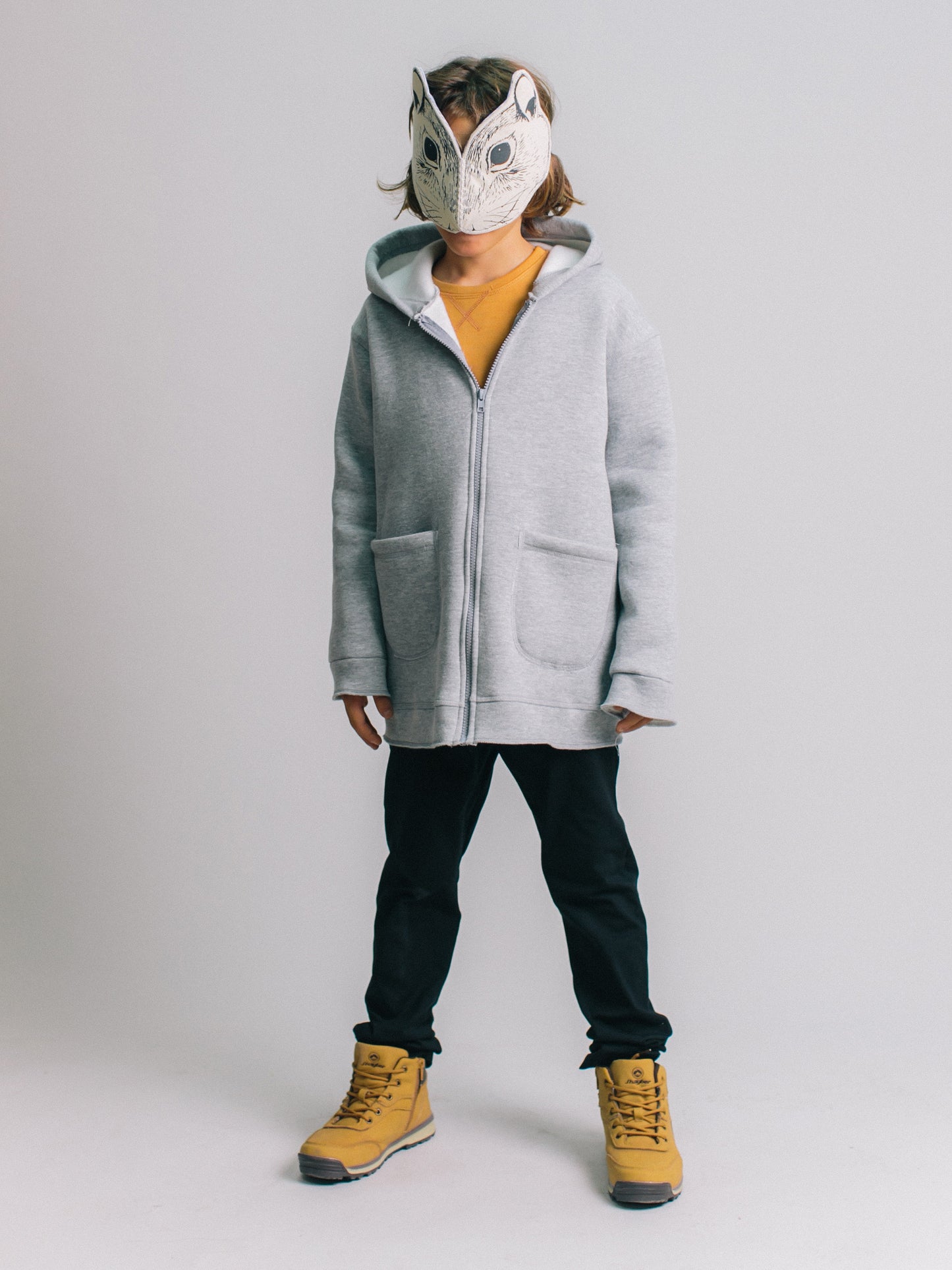 CHAQUETA FELPA NEOPRENO GRIS