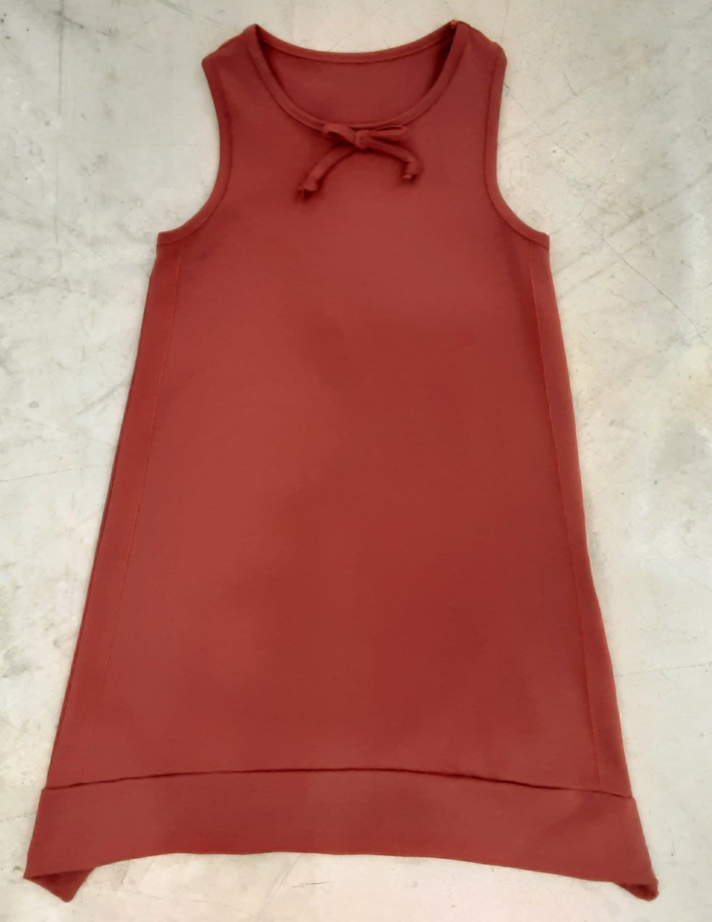 VESTIDO TIRANTES TEJA