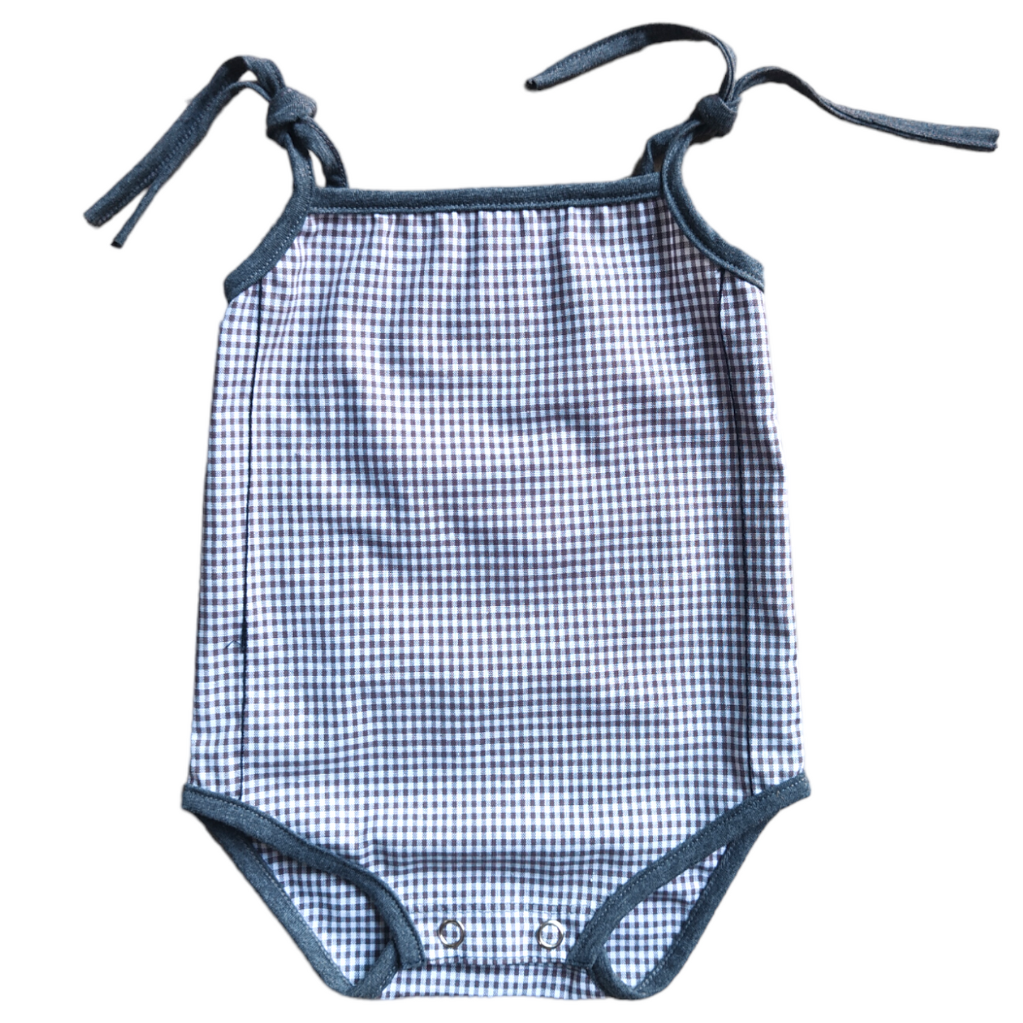 BODY BEBÉ CUADROS GRIS