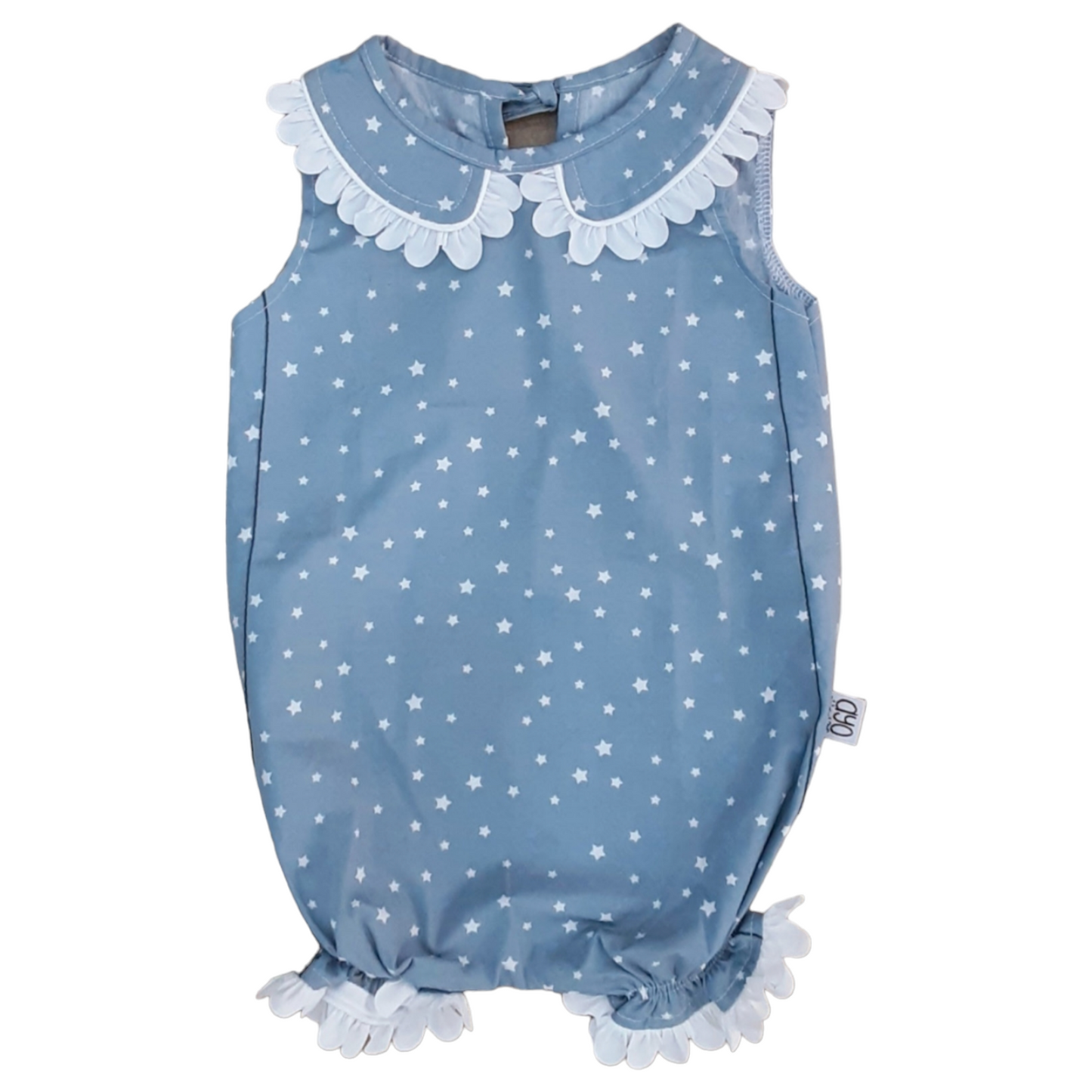MONO BEBÉ AZUL CLARITO ESTRELLAS BB.
