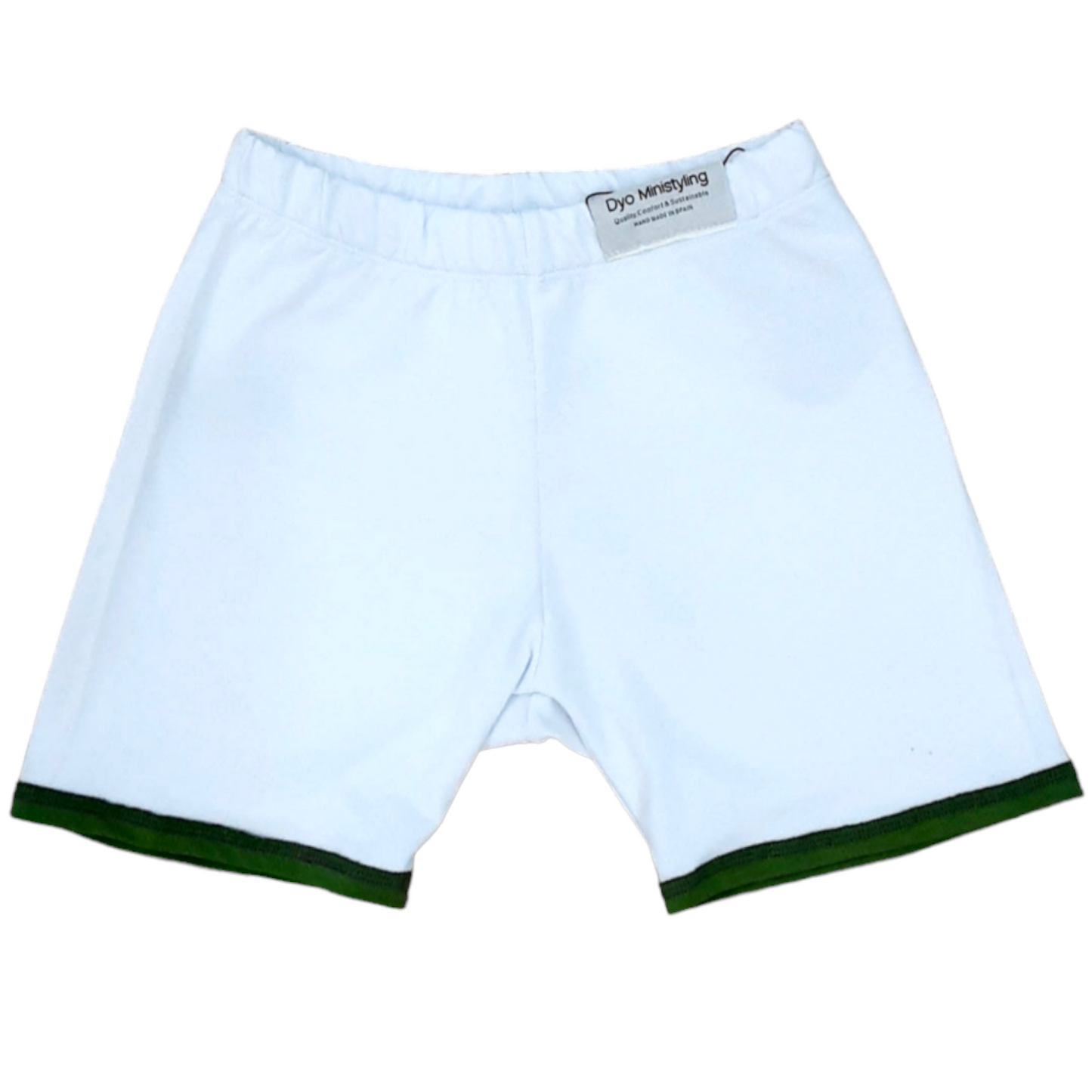 PANTALÓN CORTO BLANCO NIÑO .