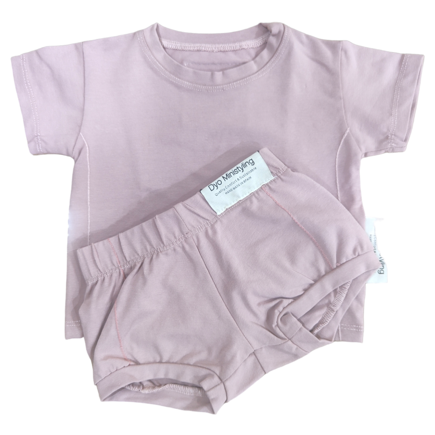 CAMISETA MANGA CORTA ROSA NUDE
