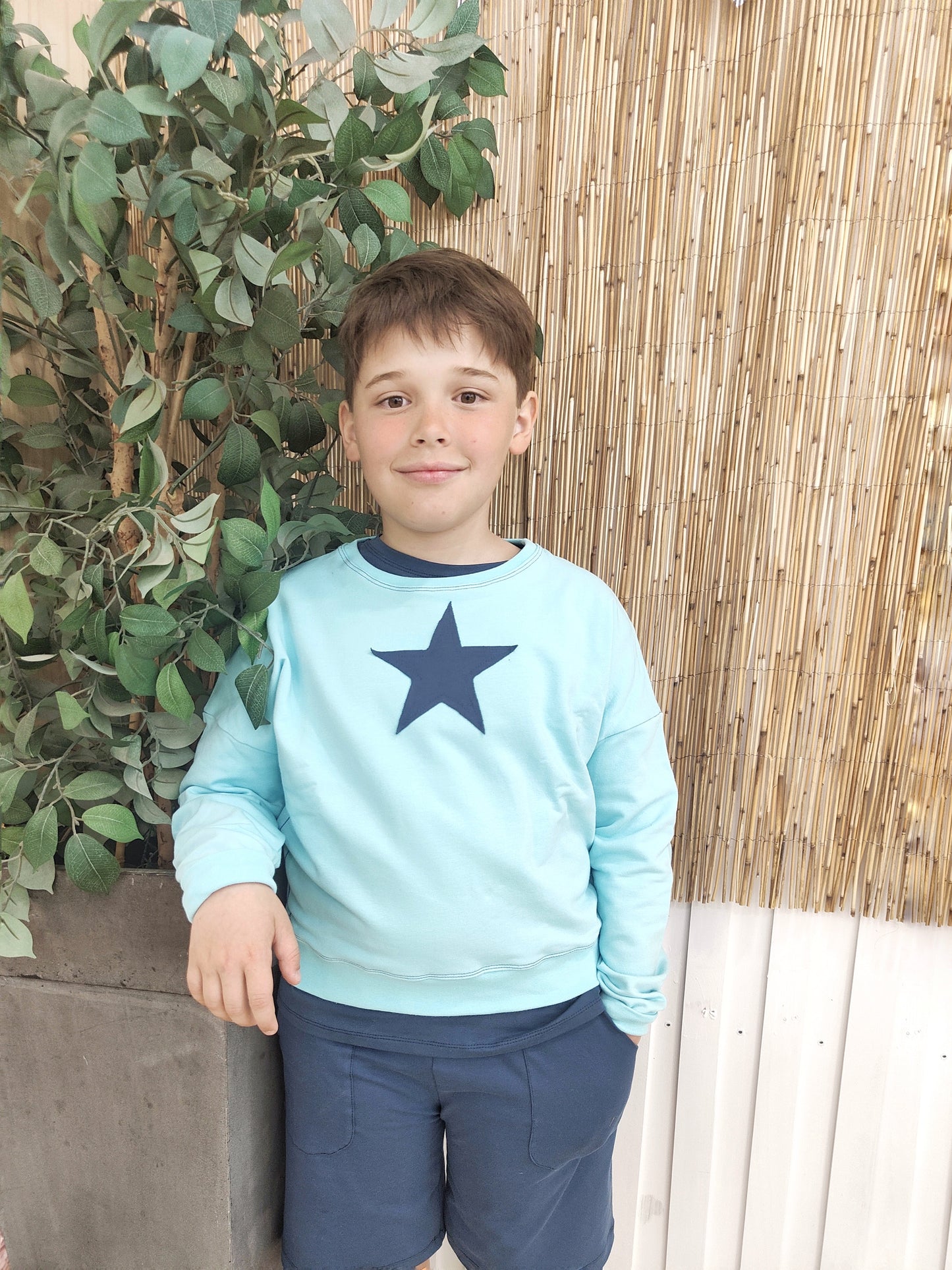 FELPA TURQUESA ESTRELLA