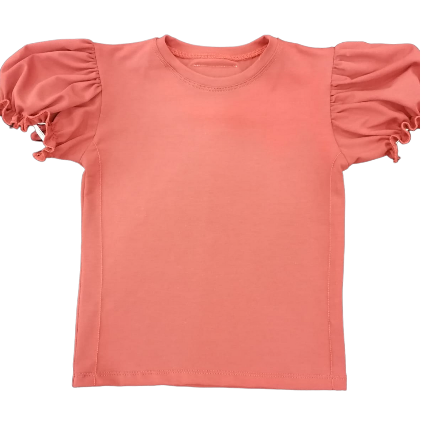 CAMISETA MANGA CORTA FAROL COLOR TEJA