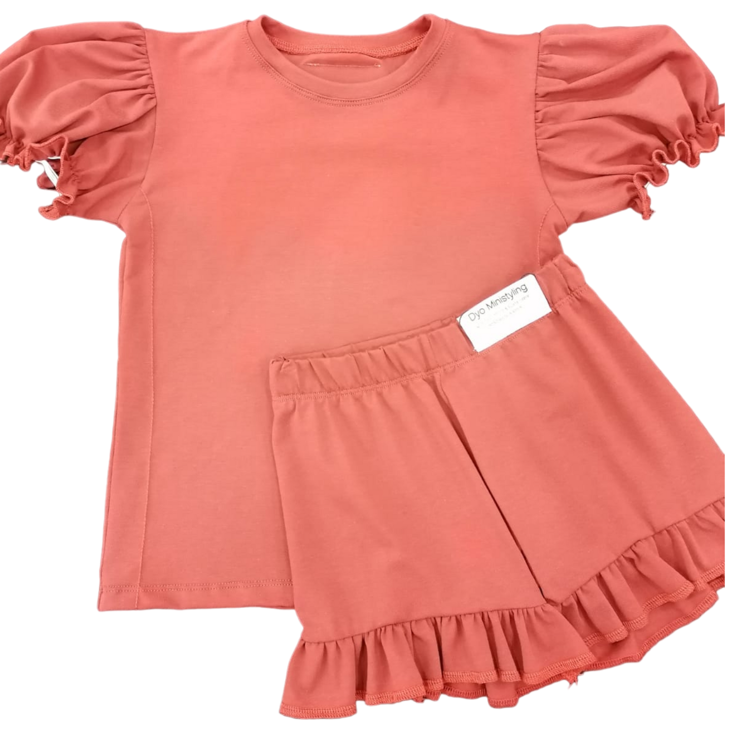 CAMISETA MANGA CORTA FAROL COLOR TEJA