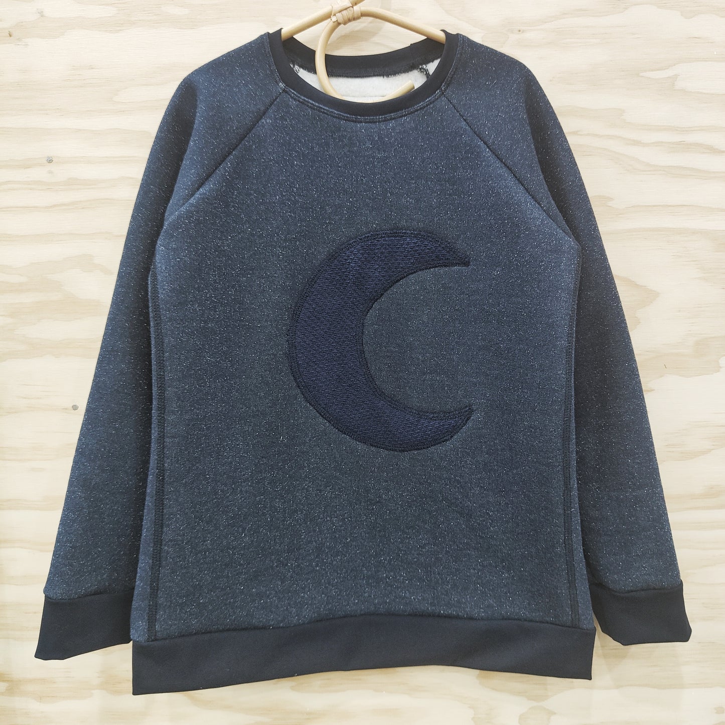 FELPA BRILLO AZUL MARINO LUNA