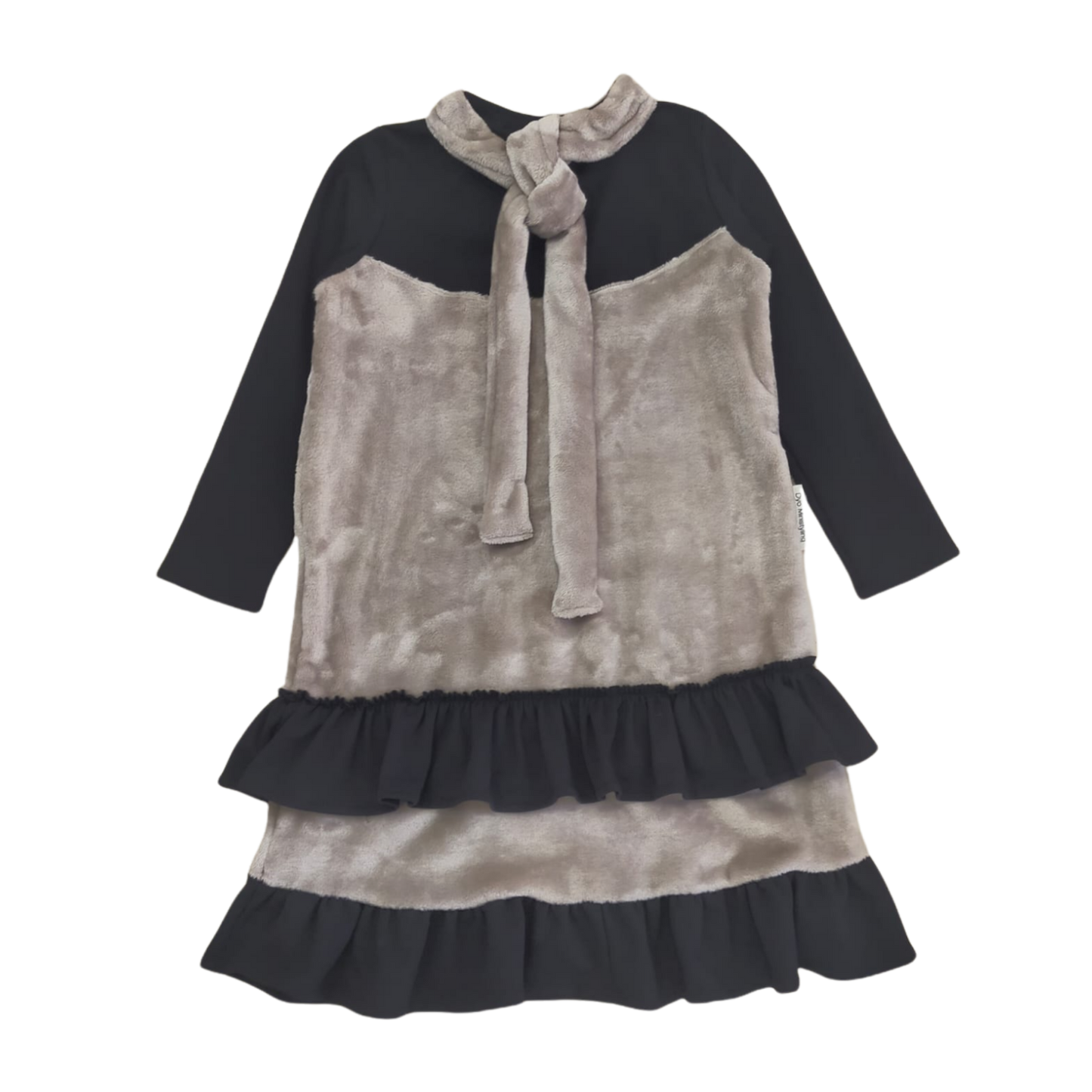 VESTIDO DE NIÑA CON VOLANTES