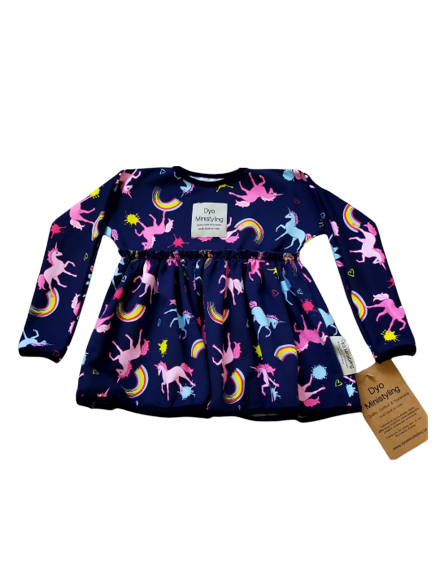 Cuerpo unicornio niña/ Diseño ecológico y sostenible/ Moda infantil