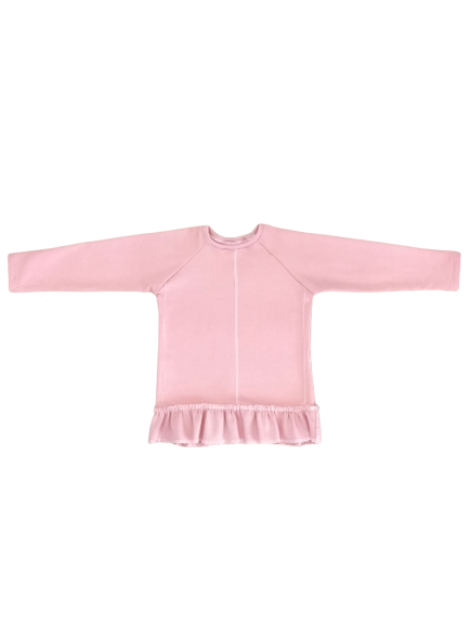 Felpa infantil rosa/ Diseño sostenible y ecológico/ Moda infantil