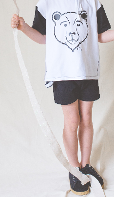 CAMISETA MANGA CORTA OSO BLANCA