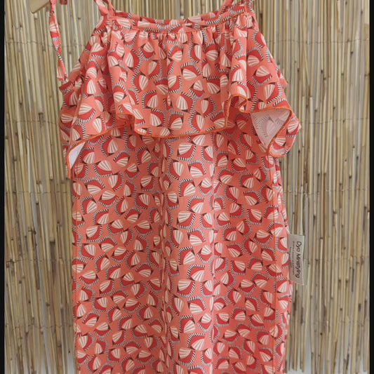 VESTIDO VOLANTE CONCHAS