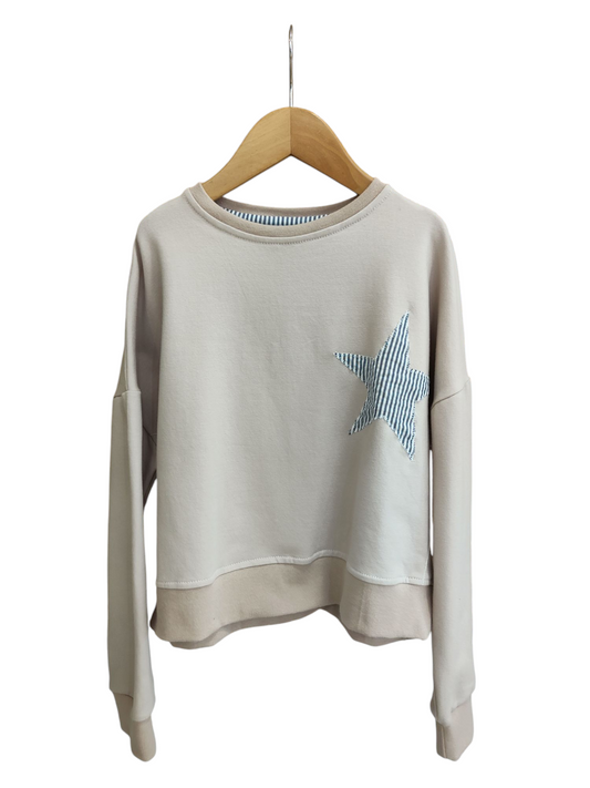 FELPA BEIGE ESTRELLA