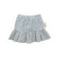 FALDA RAYAS VOLANTES AZUL Y BLANCA