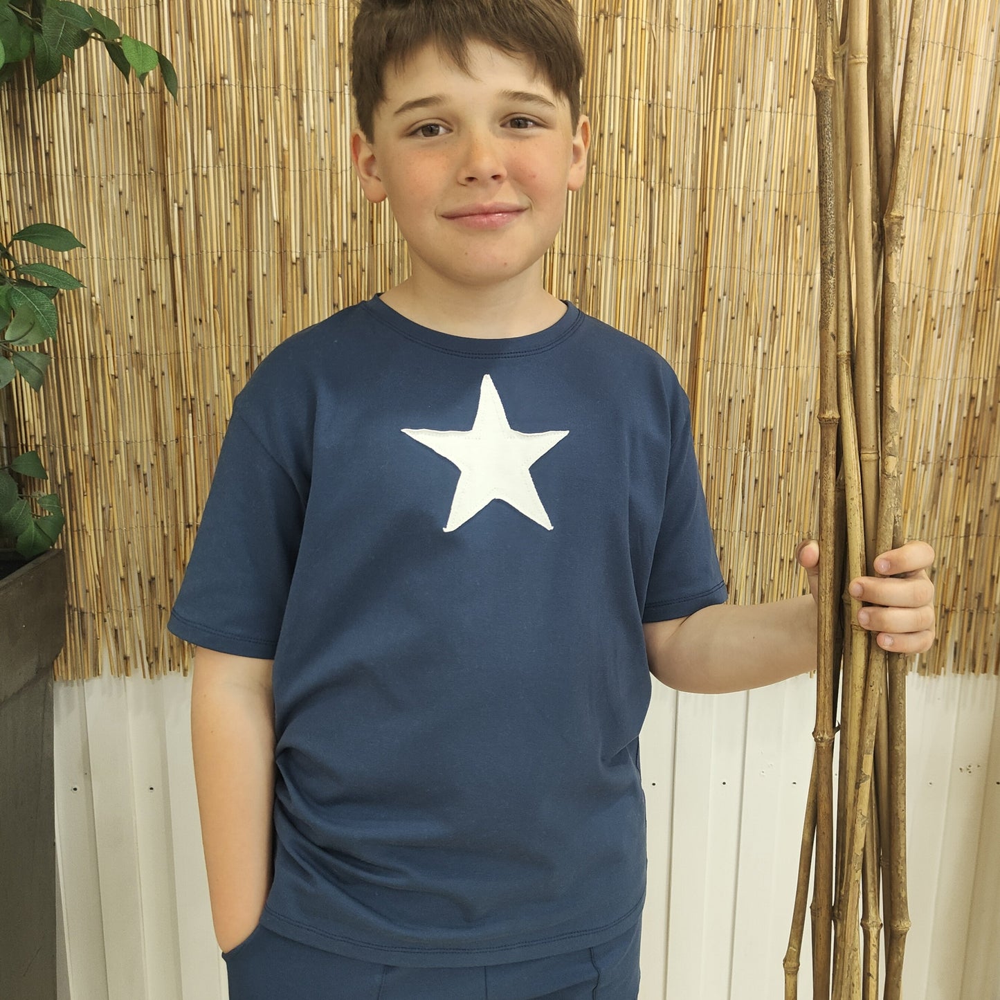 CAMISETA AZUL ESTRELLA