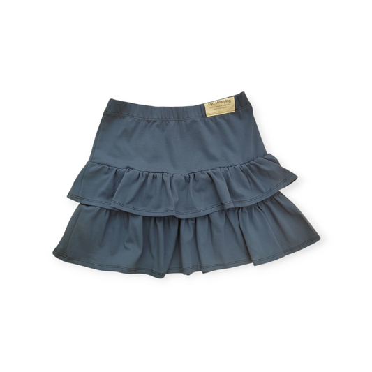 FALDA AZUL VOLANTES