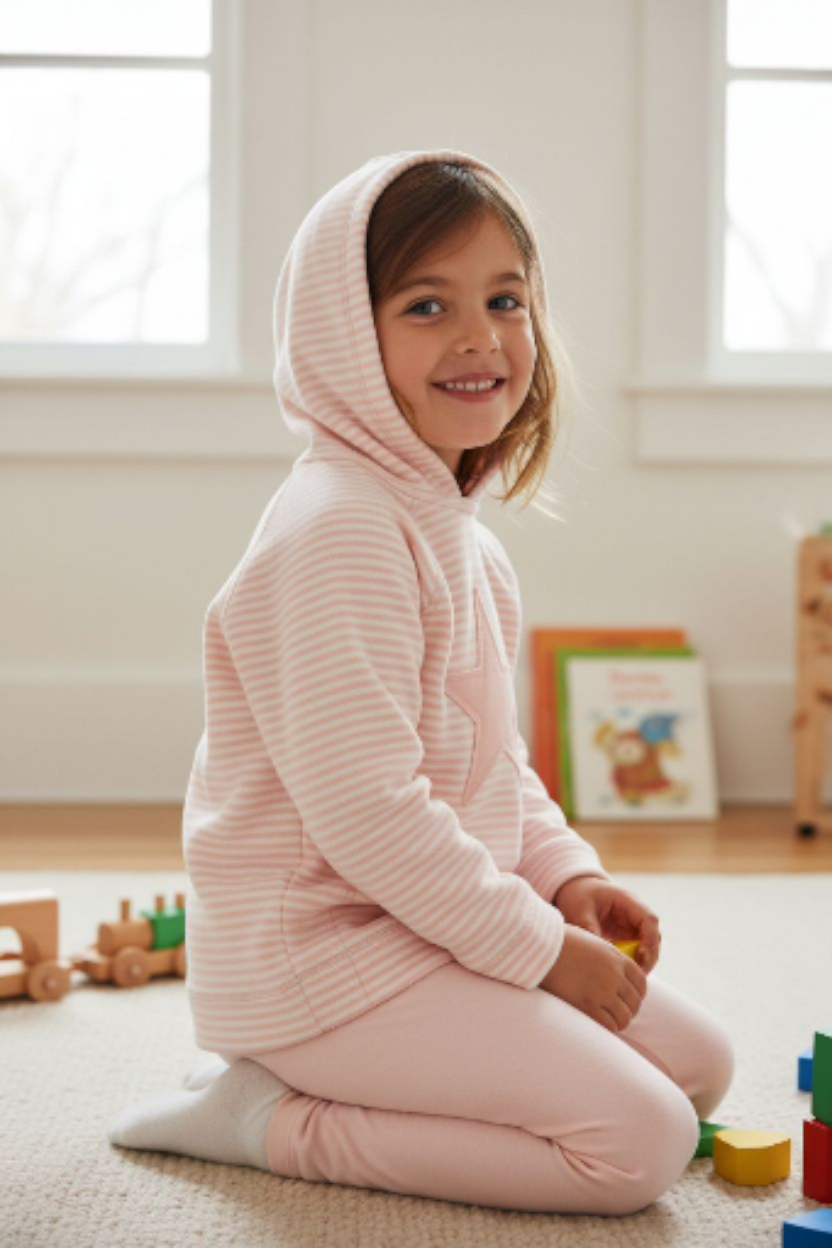 CAMISETA ROSA A RAYAS ESTRELLA RAYAS