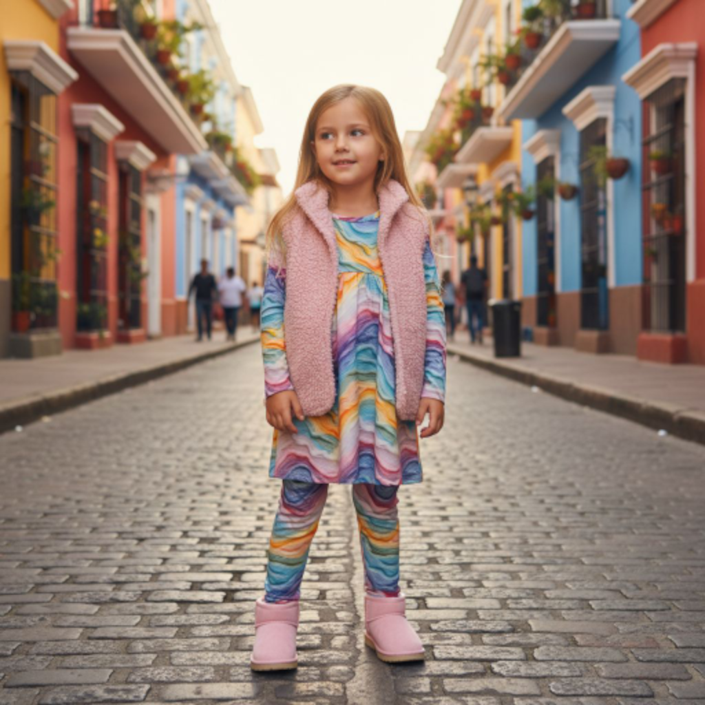 CHALECO BORREGUITO ROSA