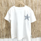 CAMISETA BLANCA ESTRELLA RAYAS