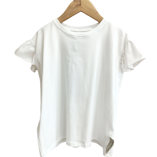 CAMISETA BLANCA VOLANTES