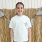 CAMISETA BLANCA ESTRELLA RAYAS