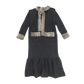 VESTIDO DE NIÑA DE COLOR NEGRO CON VOLANTE