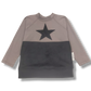FELPA MARRON Y NEGRA CON ESTRELLA