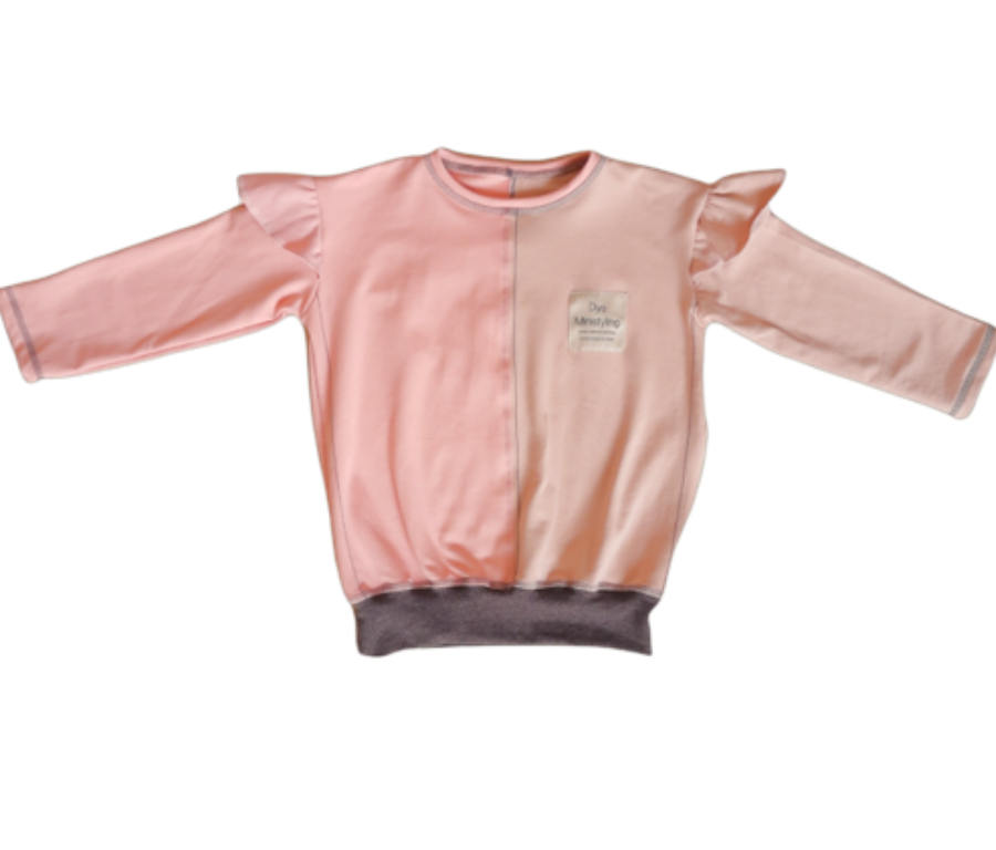 FELPA ROSA Y BEIGE